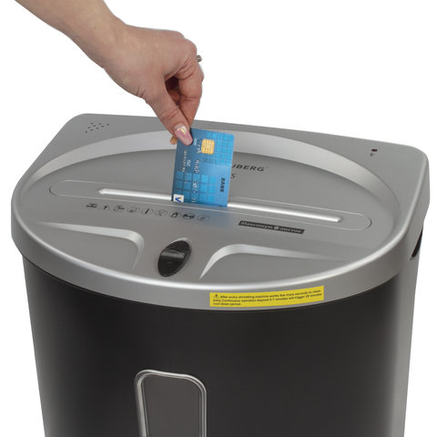Уничтожитель (шредер) BRAUBERG S8-DS, 2 уровень секретности, полоски 4 мм, 8