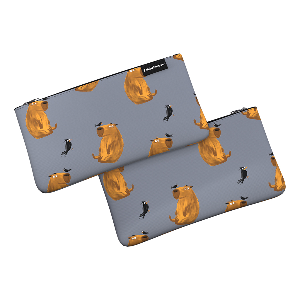 Пенал конверт ErichKrause Light 220x120мм Capybara Пенал конверт ErichKrause Light 220x120мм Capybara