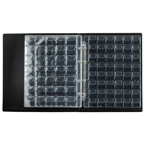 Альбом нумизмата для 297 монет и 6 бон (купюр) OPTIMA 230*270 мм, ПВХ, Альбом нумизмата для 297 монет и 6 бон (купюр) OPTIMA 230*270 мм, ПВХ,