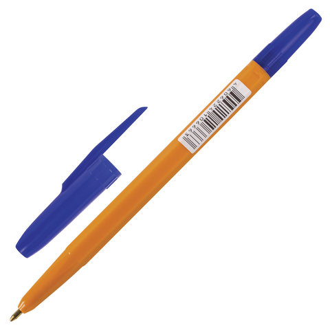 Ручка шариковая BRAUBERG "Carina Orange", СИНЯЯ, корпус оранжевый, Ручка шариковая BRAUBERG "Carina Orange", СИНЯЯ, корпус оранжевый,