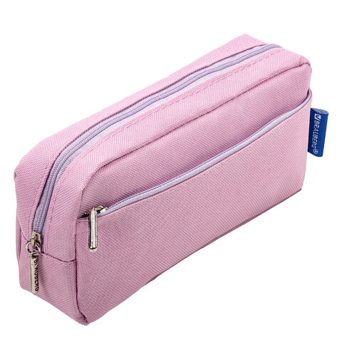 Пенал мягкий BRAUBERG, 2 отделения, ассорти 5 цветов, "Pastel",