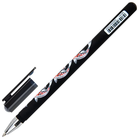 Ручка шариковая с принтом FUNSTER (ФАНСТЕР) STICK "FISH KOI", СИНЯЯ,