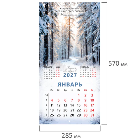 Календарь настенный перекидной 2027 г., BRAUBERG, 12 листов, 28,5х57 см, Календарь настенный перекидной 2027 г., BRAUBERG, 12 листов, 28,5х57 см,
