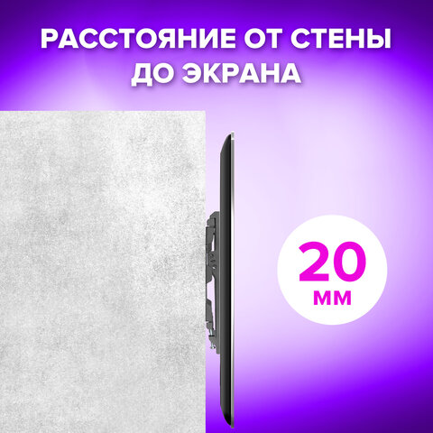 Кронштейн-крепление для ТВ настенный, до 45 кг. VESA 100х100-200х200, Кронштейн-крепление для ТВ настенный, до 45 кг. VESA 100х100-200х200,