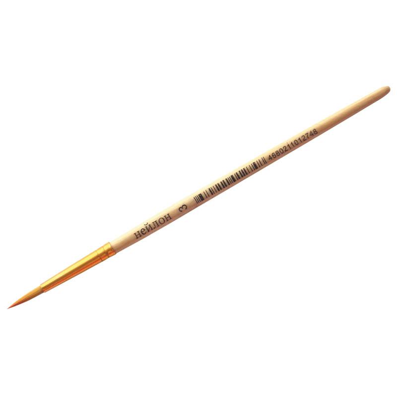 Кисть НЕЙЛОН круглая №03: NH3_3274 штр.: 4680211012748 Кисть НЕЙЛОН круглая №03: NH3_3274 штр.: 4680211012748