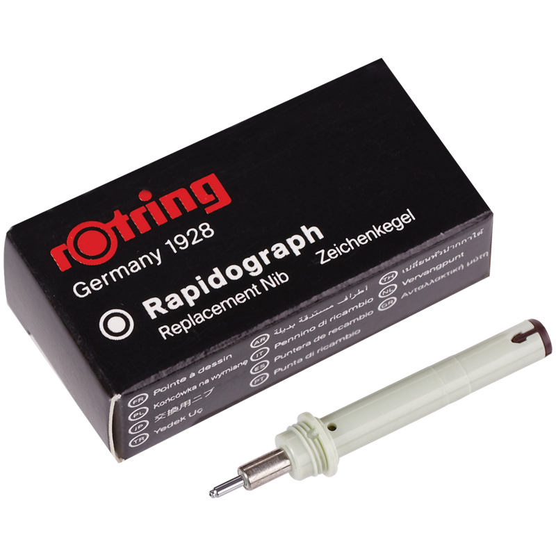 Пишущий элемент для рапидографа Rotring 0.8 мм, картон. упак. Пишущий элемент для рапидографа Rotring 0.8 мм, картон. упак.