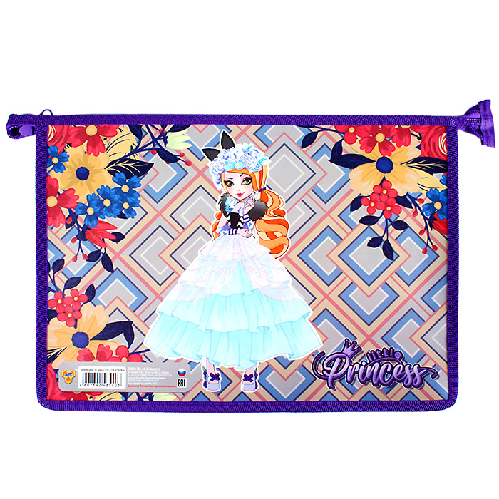 Папка для тетрадей А4 на молнии Виолетта Папка для тетрадей А4 на молнии Виолетта