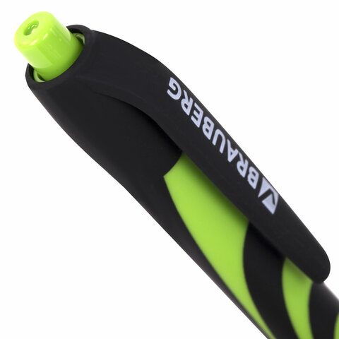 Ручка шариковая автоматическая BRAUBERG ULTRA-RT NEON, СИНЯЯ, 0,7 мм, линия 0,35