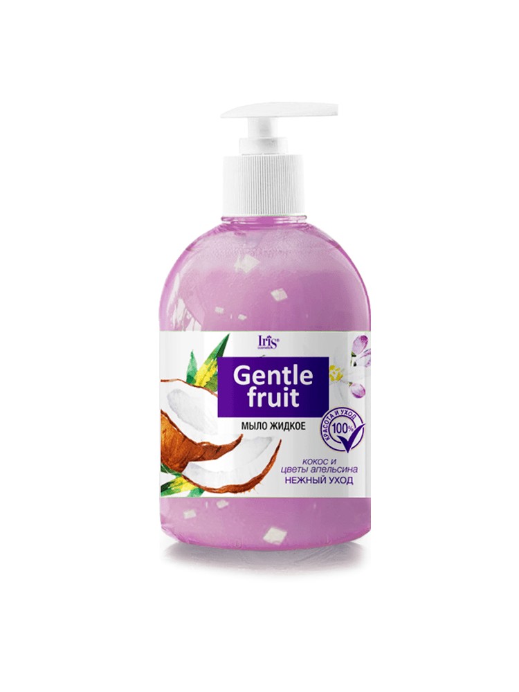 Iris Gentle Fruit Мыло жидкое "Кокос и цветы Апельсина", 500мл Iris Gentle Fruit Мыло жидкое "Кокос и цветы Апельсина", 500мл