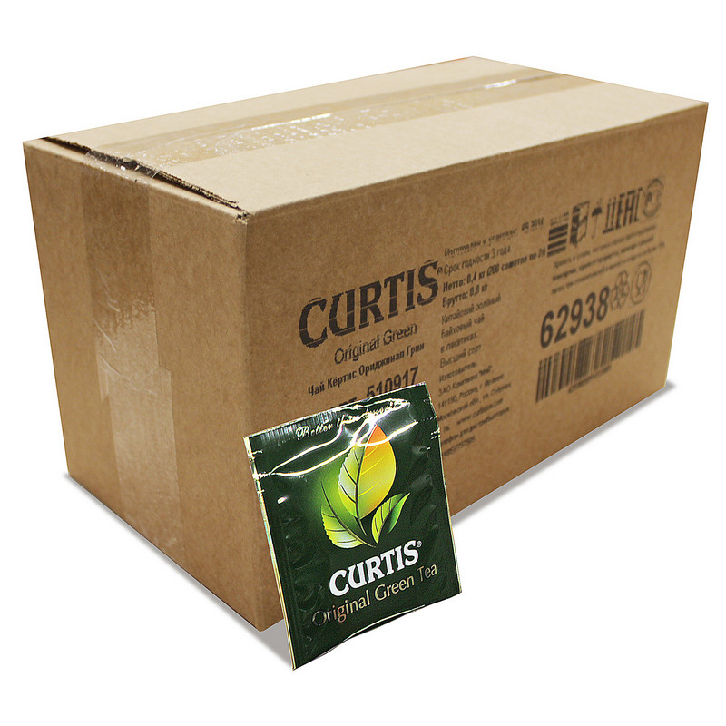 Чай зеленый Curtis Original Green Tea сашет 2гx200пак 62938 Чай зеленый Curtis Original Green Tea сашет 2гx200пак 62938