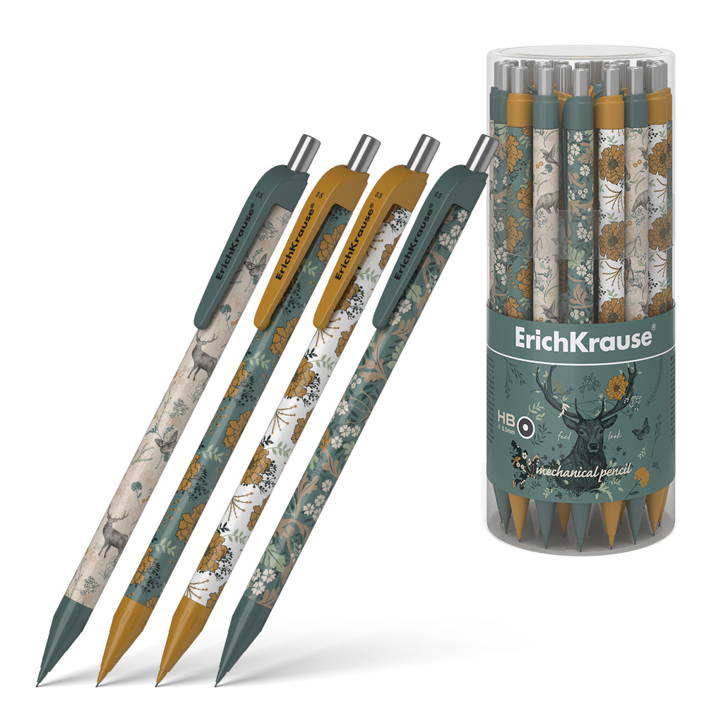 Карандаш механический ErichKrause® Natural Life 0.5 мм, НВ (в тубусе по 24 Карандаш механический ErichKrause® Natural Life 0.5 мм, НВ (в тубусе по 24