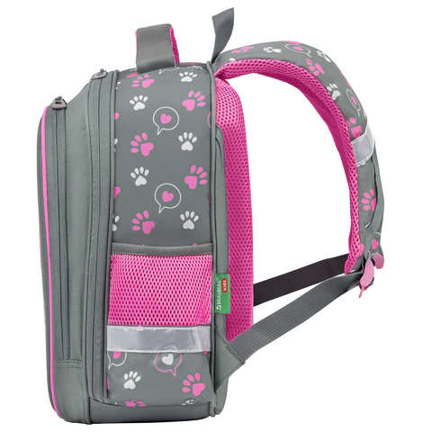 Ранец BRAUBERG KIDS STANDARD, 2 отделения, "Кот-мурлыка", 36х28х14 см,