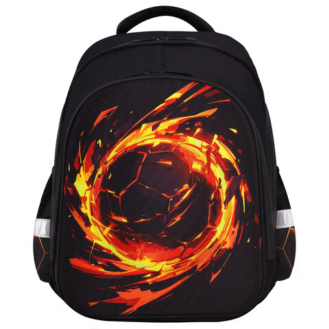 Ранец BRAUBERG KIDS STANDARD, 2 отделения, Fire split, 3D-панель, 36х28х14 см, Ранец BRAUBERG KIDS STANDARD, 2 отделения, Fire split, 3D-панель, 36х28х14 см,
