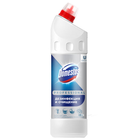 Чистящее средство 1 л DOMESTOS PROFESSIONAL универсальное дезинфицирующее, Чистящее средство 1 л DOMESTOS PROFESSIONAL универсальное дезинфицирующее,