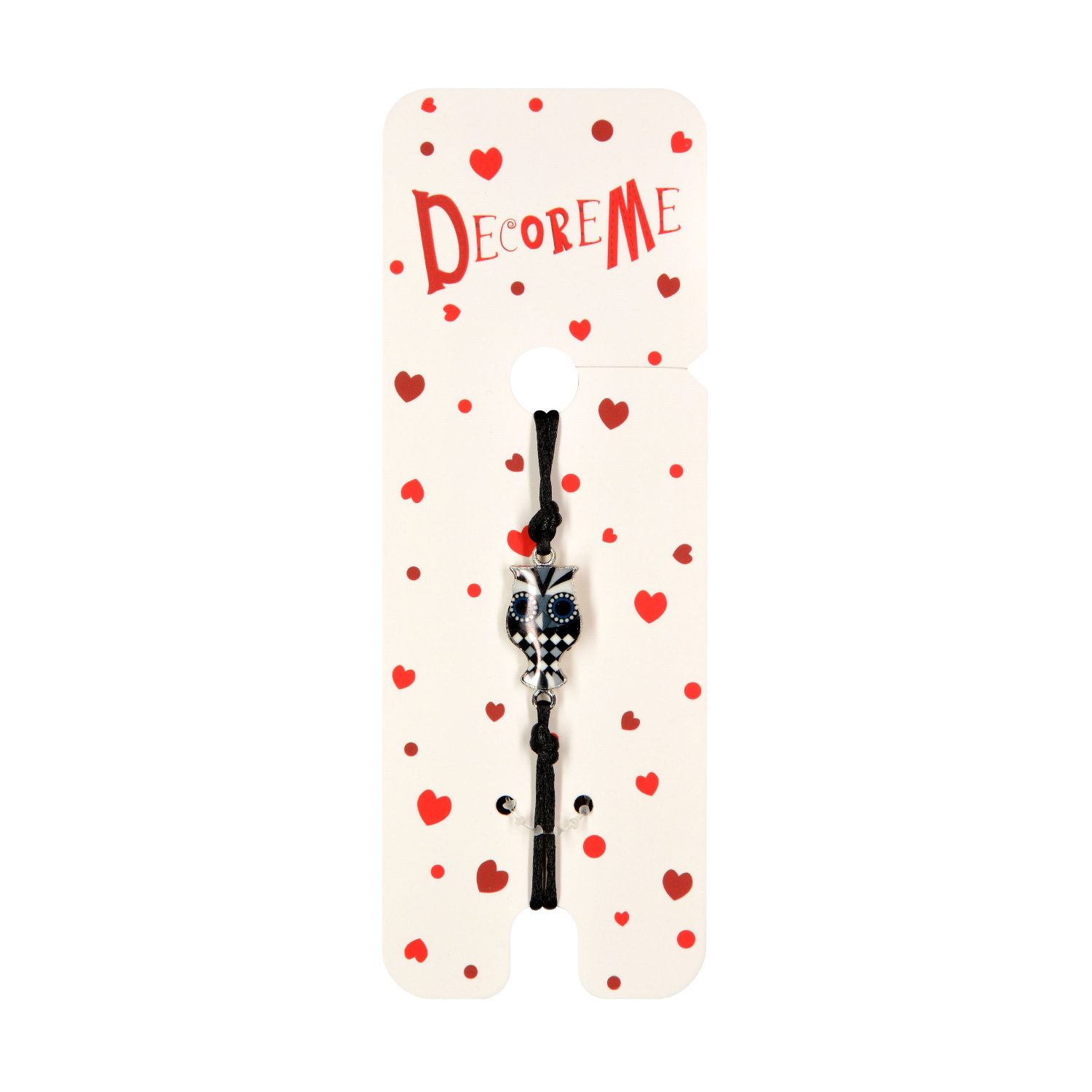 БРАСЛЕТ НА ВЕРЕВОЧКЕ, "СОВА" ВИД 3, 3 ЦВЕТА