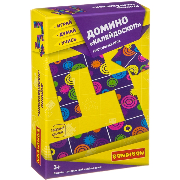 Домино "Калейдоскоп"-настольная игра BONDIBON. ВВ3909 Домино "Калейдоскоп"-настольная игра BONDIBON. ВВ3909