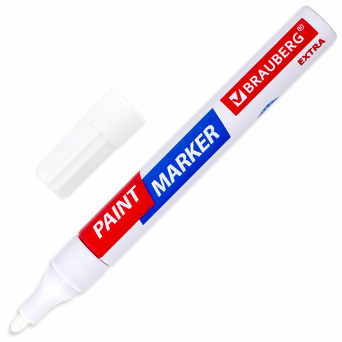 Маркер-краска лаковый EXTRA (paint marker) 4 мм, БЕЛЫЙ, УЛУЧШЕННАЯ НИТРО-ОСНОВА, Маркер-краска лаковый EXTRA (paint marker) 4 мм, БЕЛЫЙ, УЛУЧШЕННАЯ НИТРО-ОСНОВА,