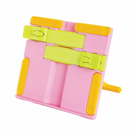 Подставка для книг ЮНЛАНДИЯ, с боковыми зажимами, регулируемый наклон, пластик, Подставка для книг ЮНЛАНДИЯ, с боковыми зажимами, регулируемый наклон, пластик,