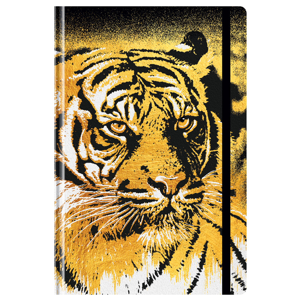 Ежедневник недатированный А5, 128л., 7БЦ "Golden tiger", матовая Ежедневник недатированный А5, 128л., 7БЦ "Golden tiger", матовая