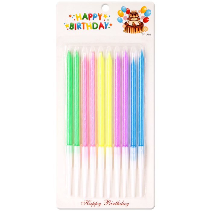 Свечи для торта 10шт в наборе Свечи для торта 10шт в наборе