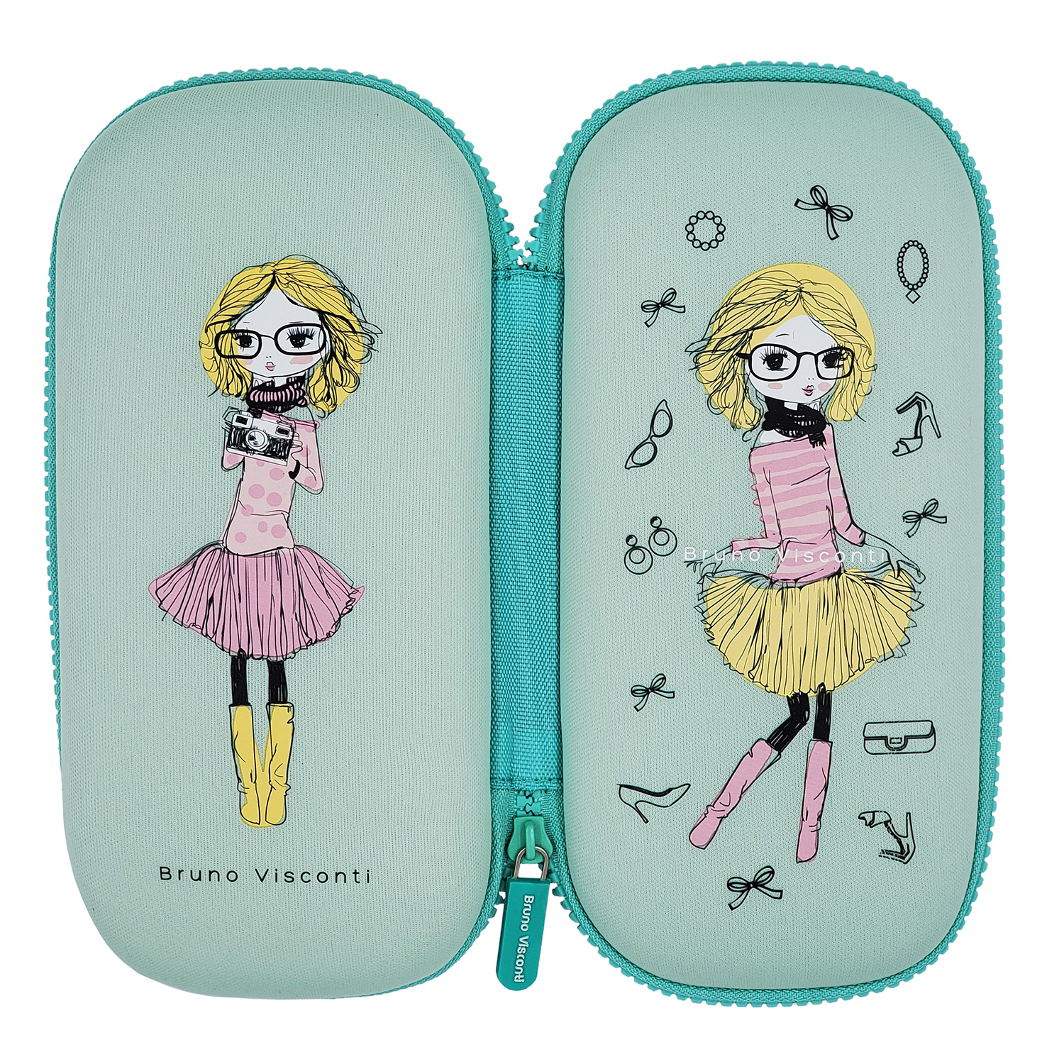 ПЕНАЛ НА МОЛНИИ "МОДНИЦА", ОДНО ОТДЕЛЕНИЕ, 223 х110 х 52ММ,