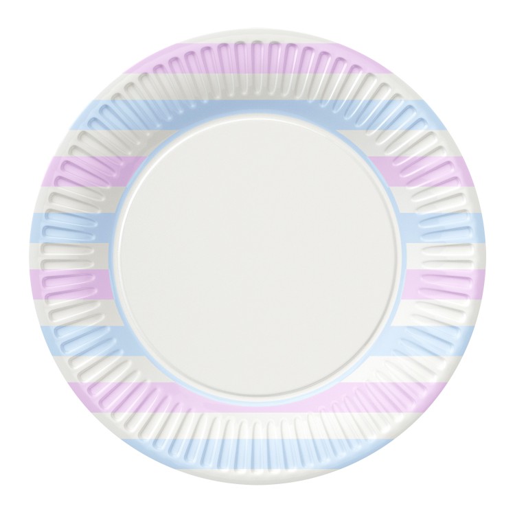 Набор бумажных тарелок Пастель, 6 штук,, d=230 мм Набор бумажных тарелок Пастель, 6 штук,, d=230 мм