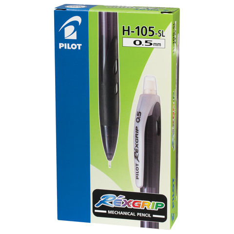 Карандаш механический PILOT Н-105 "Rex Grip", корпус черный, резиновый Карандаш механический PILOT Н-105 "Rex Grip", корпус черный, резиновый