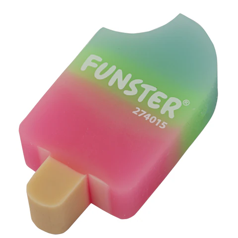 Ластик фигурный FUNSTER (ФАНСТЕР) "АЙСКРИМ", 55х29х12 мм, цвета Ластик фигурный FUNSTER (ФАНСТЕР) "АЙСКРИМ", 55х29х12 мм, цвета