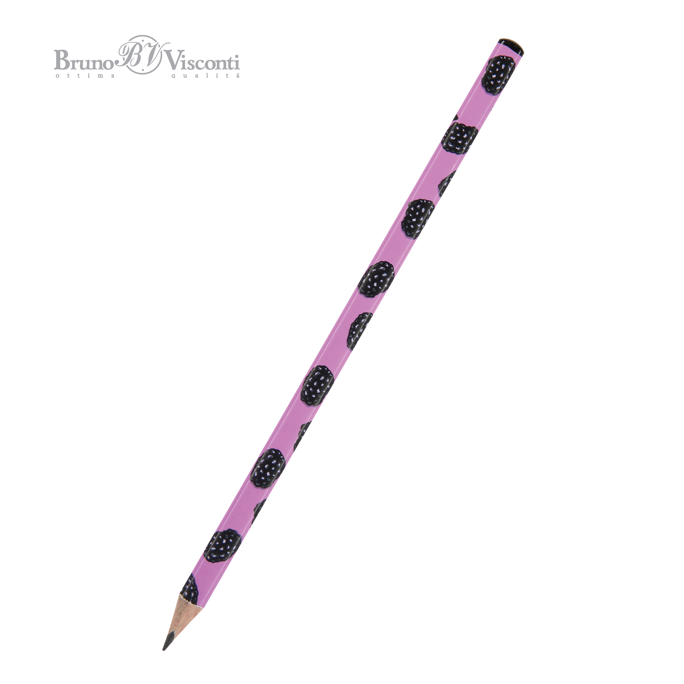 КАРАНДАШ ЧЕРНОГРАФИТОВЫЙ "HappyGraphix. Ягоды. Графика. Ежевика" НВ КАРАНДАШ ЧЕРНОГРАФИТОВЫЙ "HappyGraphix. Ягоды. Графика. Ежевика" НВ