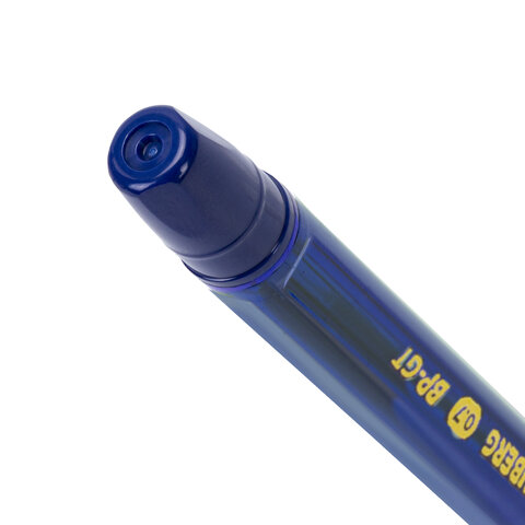 Ручки шариковые BRAUBERG BP-GT GLD BLUE, НАБОР 5 ШТУК, СИНИЕ, пишущий узел 0,7