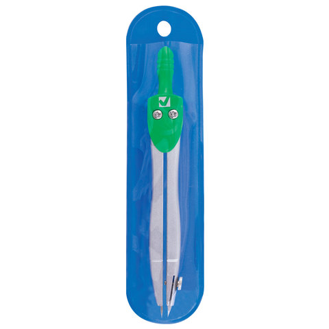 Циркуль BRAUBERG "Klasse", 115 мм, чехол, 210312