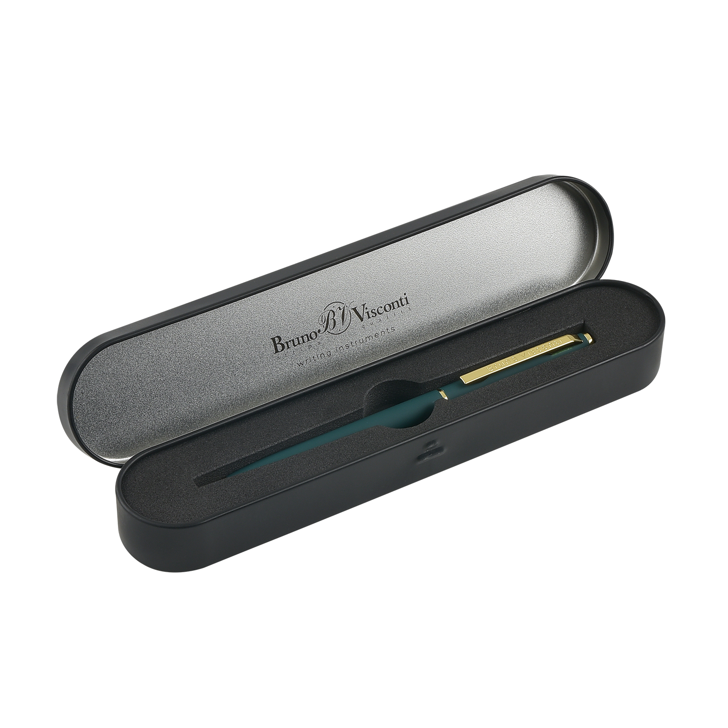 РУЧКА "PALERMO" В МЕТАЛЛИЧЕСКОМ ФУТЛЯРЕ 0,7 ММ, СИНЯЯ (корпус зеленый, РУЧКА "PALERMO" В МЕТАЛЛИЧЕСКОМ ФУТЛЯРЕ 0,7 ММ, СИНЯЯ (корпус зеленый,