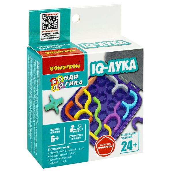 Игра настольная логическая БондиЛогика Bondibon "IQ-ЛУКА" Игра настольная логическая БондиЛогика Bondibon "IQ-ЛУКА"