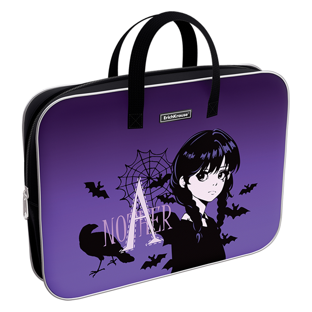 Папка текстильная на молнии ErichKrause с ручками Another One, A4+ Папка текстильная на молнии ErichKrause с ручками Another One, A4+