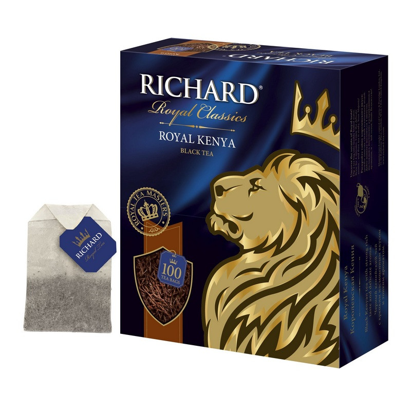 Чай Richard Royal Kenya черный, 100 пак Чай Richard Royal Kenya черный, 100 пак