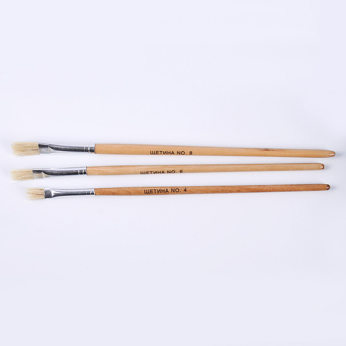 Кисти набор 3шт/уп "Darvish" (щетина №4, 6, 8)