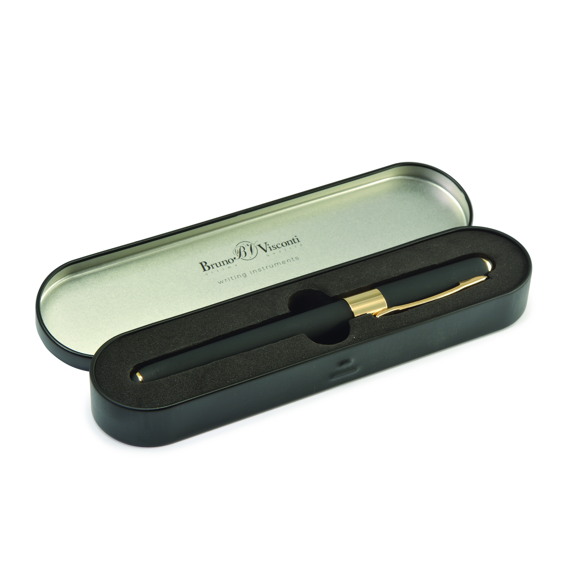 РУЧКА В ФУТЛЯРЕ "MONACO" ШАРИКОВАЯ 0.5 ММ, СИНЯЯ (черный корпус) РУЧКА В ФУТЛЯРЕ "MONACO" ШАРИКОВАЯ 0.5 ММ, СИНЯЯ (черный корпус)