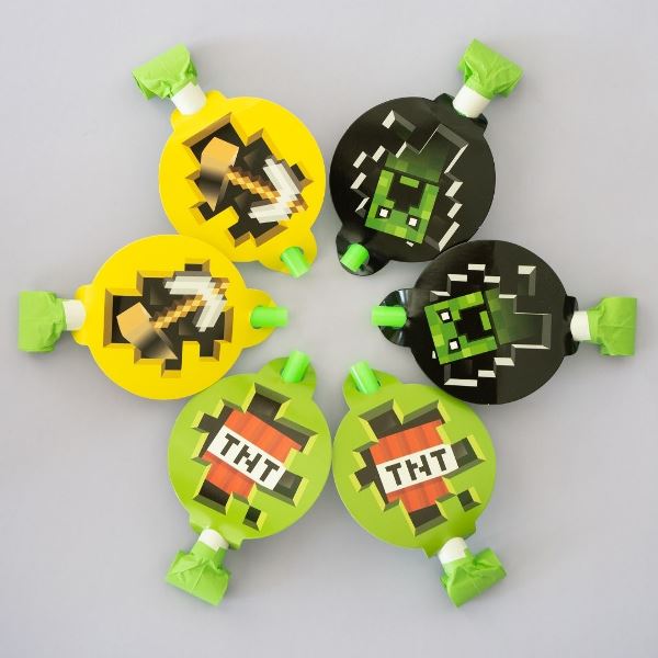 Язычок-гудок с карточкой Пиксели, 6 штук Язычок-гудок с карточкой Пиксели, 6 штук