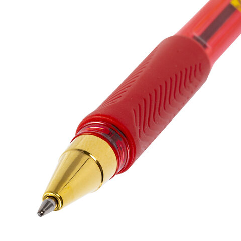 Ручка шариковая BRAUBERG BP-GT GLD RED, КРАСНАЯ, корпус тонированный, пишущий