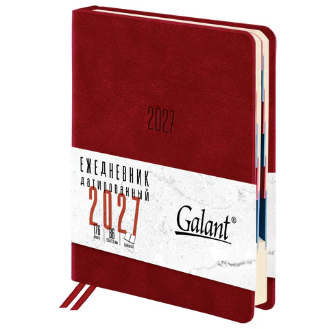 Ежедневник датированный 2027, B6, 125х173 мм, GALANT "Vivid", под Ежедневник датированный 2027, B6, 125х173 мм, GALANT "Vivid", под