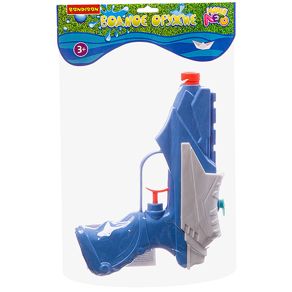 Водный пистолет Bondibon "Наше Лето", РАС 16,5х23,5х3 см, 4 вида, Водный пистолет Bondibon "Наше Лето", РАС 16,5х23,5х3 см, 4 вида,