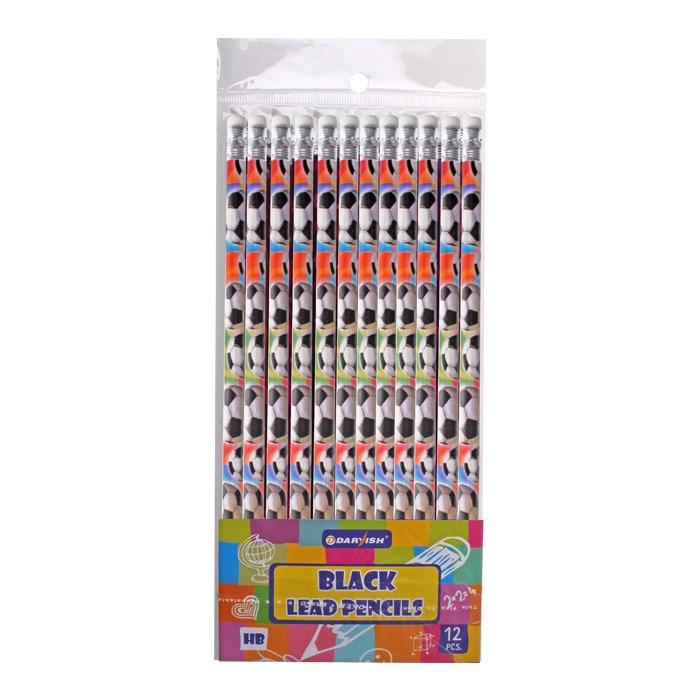 Карандаш ч/г с ластиком "Darvish" корпус с рисунком Карандаш ч/г с ластиком "Darvish" корпус с рисунком