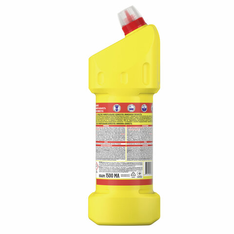 Чистящее средство 1,5 л, DOMESTOS (Доместос) "Лимонная свежесть", с Чистящее средство 1,5 л, DOMESTOS (Доместос) "Лимонная свежесть", с