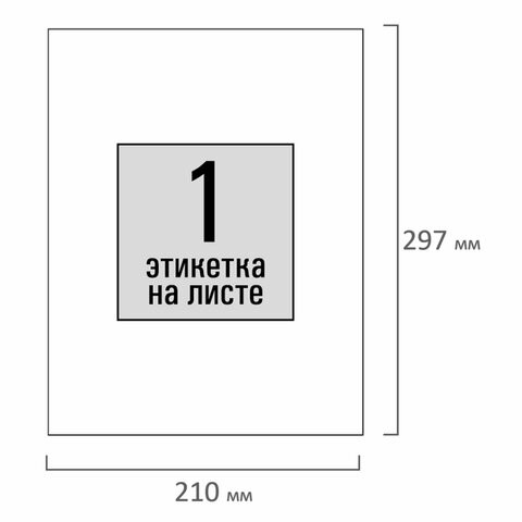 Этикетка самоклеящаяся 210х297 мм, 1 этикетка, белая, 80 г/м2, 100 листов, Этикетка самоклеящаяся 210х297 мм, 1 этикетка, белая, 80 г/м2, 100 листов,