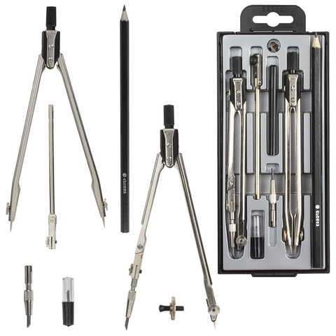 Готовальня 8 предметов, пластиковый пенал, НЧ8-70-60 Готовальня 8 предметов, пластиковый пенал, НЧ8-70-60