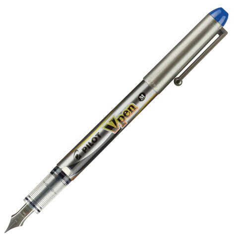 Ручка перьевая PILOT V-Pen, СИНЯЯ, корпус серый, линия письма 0,58 мм, SVP-4M L Ручка перьевая PILOT V-Pen, СИНЯЯ, корпус серый, линия письма 0,58 мм, SVP-4M L