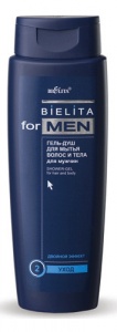 БЕЛИТА MEN Гель-душ для мытья волос и тела 400 мл/18шт БЕЛИТА MEN Гель-душ для мытья волос и тела 400 мл/18шт