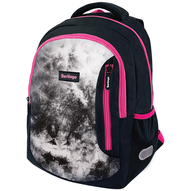 Рюкзак Berlingo Boom "Black-pink style" 38,5*29*12см, 2 отделения, 3 Рюкзак Berlingo Boom "Black-pink style" 38,5*29*12см, 2 отделения, 3