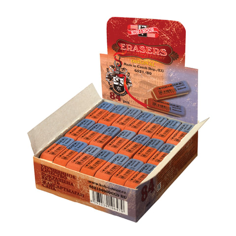 Резинка стирательная KOH-I-NOOR, прямоугольная, скошенные углы, 42х14х8 мм, Резинка стирательная KOH-I-NOOR, прямоугольная, скошенные углы, 42х14х8 мм,