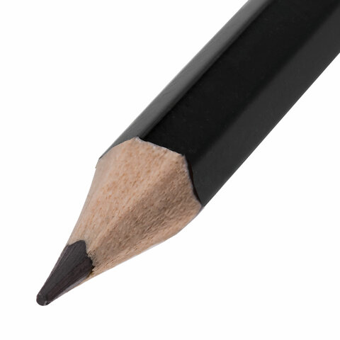 Карандаш чернографитный BRAUBERG, 1 шт., "Touch line", НВ, без Карандаш чернографитный BRAUBERG, 1 шт., "Touch line", НВ, без